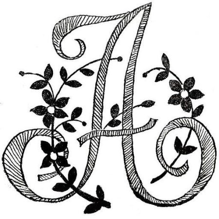 Алфавит с узорами
