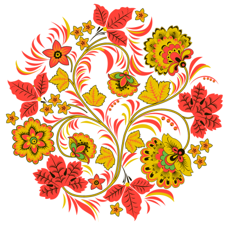 Традиционный хохломской орнамент