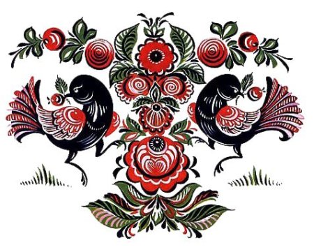 Городец элементы росписи