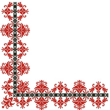 Чувашский орнамент рамка
