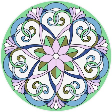Растительный арнамент в круг