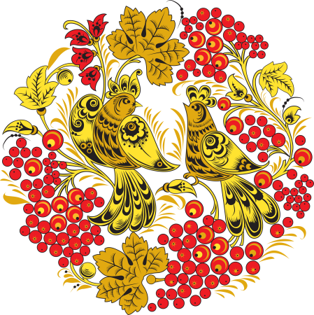 Народная Хохломская роспись