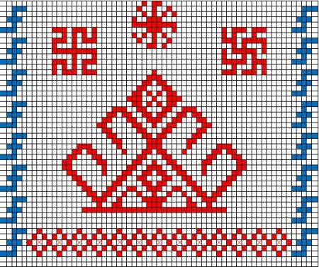 Белорусский орнамент свастика
