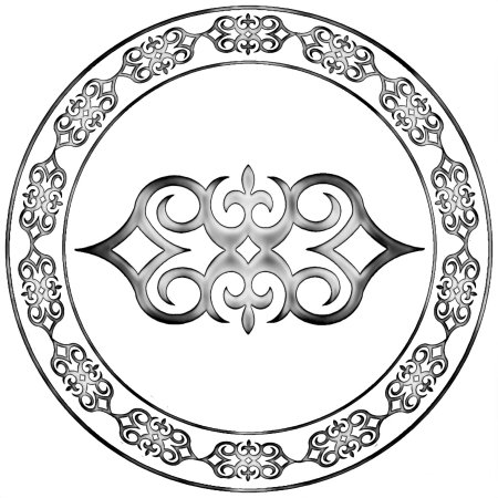 Завитки трафарет