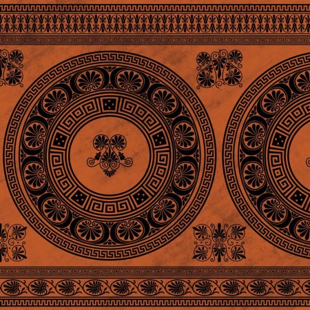 Орнамент древней Греции Меандр