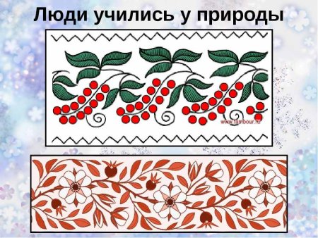 Растительный орнамент в полосе