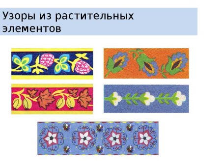 Растительный орнамент в полосе