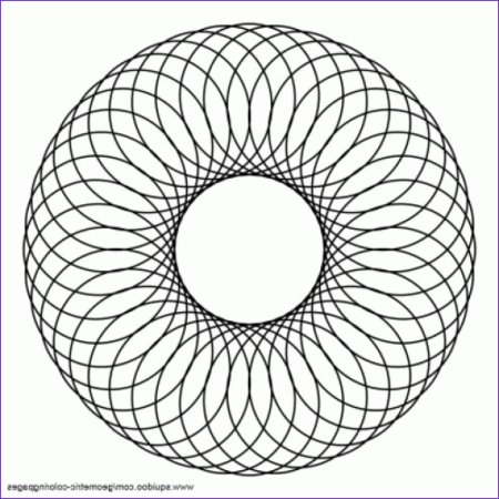 Орнамент циркулем из кругов (46 фото)