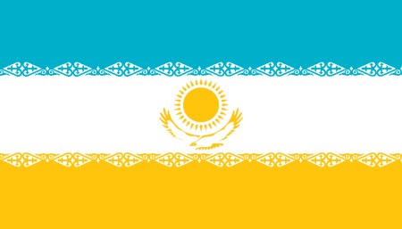 Орнамент на флаге Казахстана