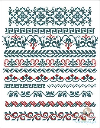 Окантовка вышивка