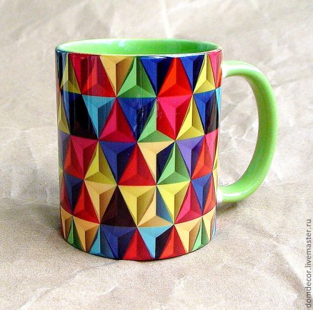 Геометрические узоры на посуде