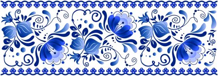 Орнаментальная стилистика Гжель