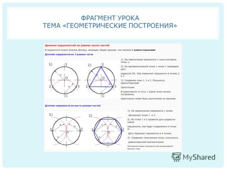 Построение звездочки