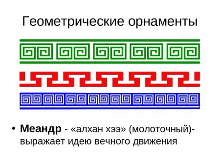 Калмыцкий национальный орнамент