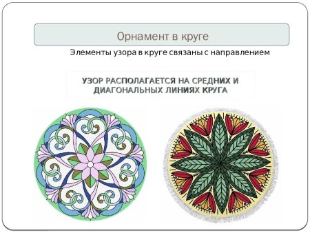 Растительный арнамент в круг