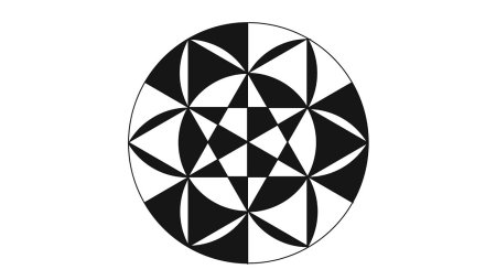 Геометрический орнамент в круге (47 фото)