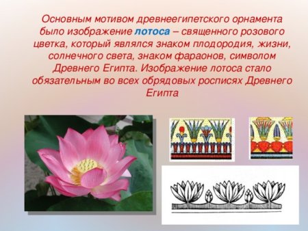 Древнеегипетский орнамент с лотосом