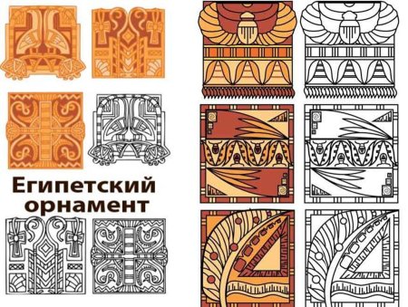 Древнеегипетский орнамент с лотосом