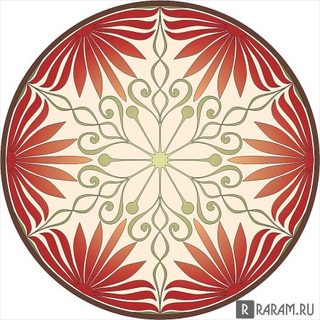 Узор в круге