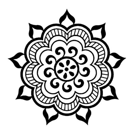 Розетка орнамент в круге