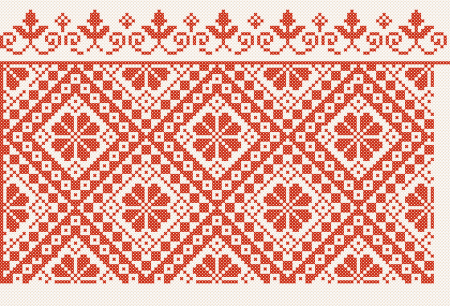 Вологодская вышивка свастика