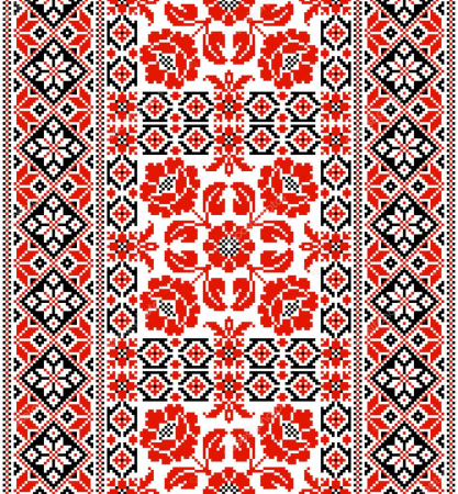 Закарпатская народная Национальная вышивка вектор