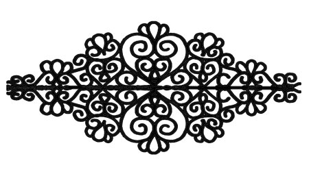 Трафарет кружева для стен