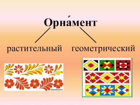 Растительный и геометрические орнамкегт