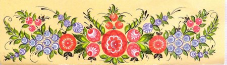 Городецкая роспись мозаика Синтез