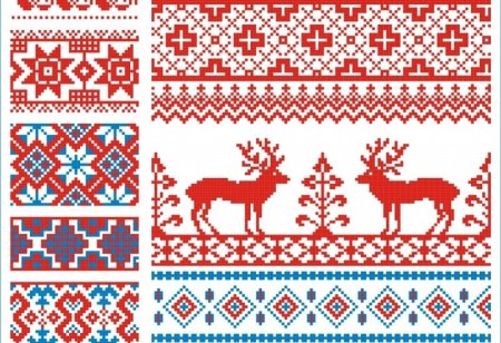 Мотивы народной вышивки