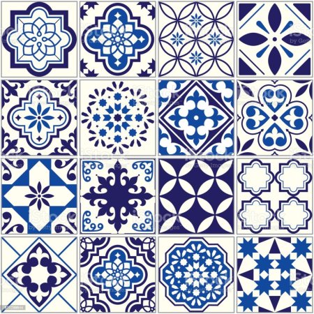 Плитка азулежу вектор