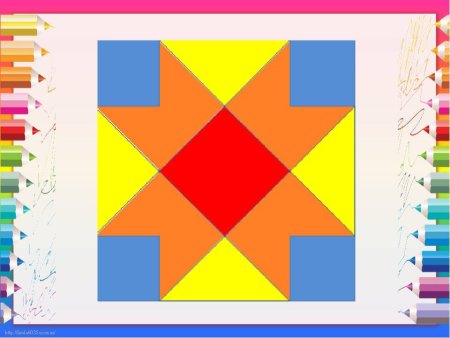 Геометрический орнамент в квадрате