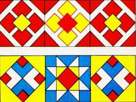 Геометрический узор в полосе