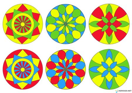 Геометрический орнамент в круге