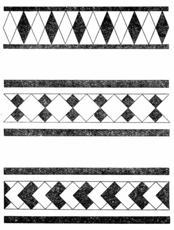 Геометрический орнамент в полосуде
