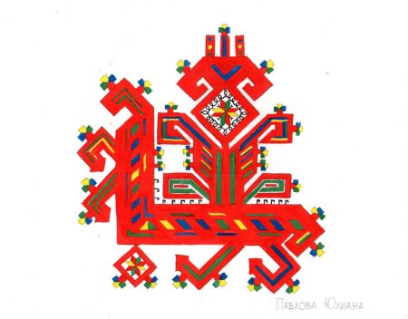 Марийский орнамент солнце кече