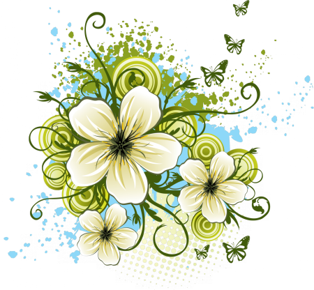 Векторные цветы