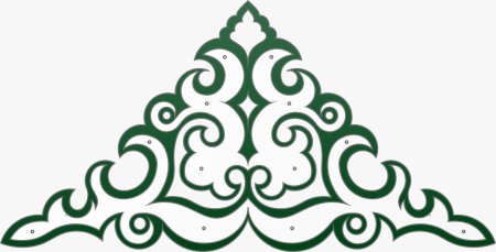 Казахский растительный орнамент