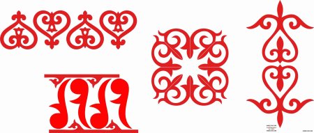 Осетинские орнаменты и узоры трафареты