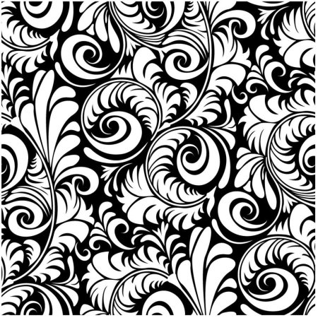 Черно белые узоры