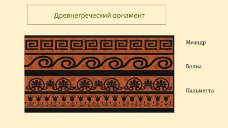 Пальметта орнамент древней Греции вазы