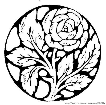 Растительный арнамент в круг