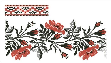 Узоры для рушника гладью
