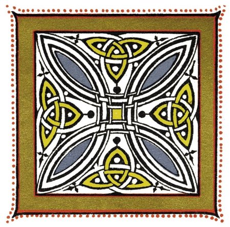 Средневековый романский орнамент