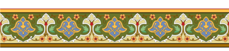 Татарский орнамент в полосе