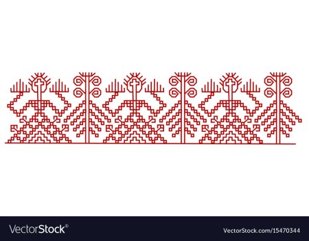 Карельские узоры векторные