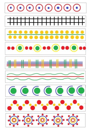 Основные элементы дымковской росписи для дошкольников