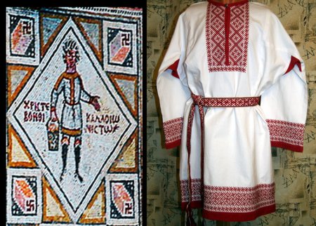 Свастика на славянской одежде