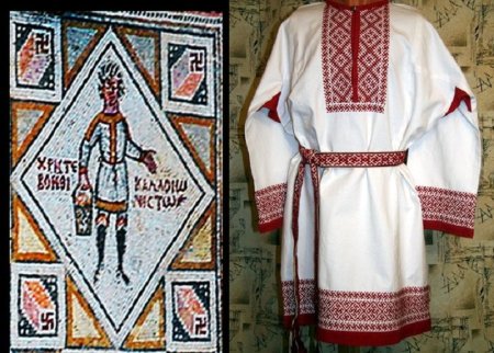 Рубаха Славянская со свастикой