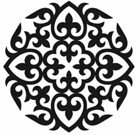 Казахский орнамент круглый